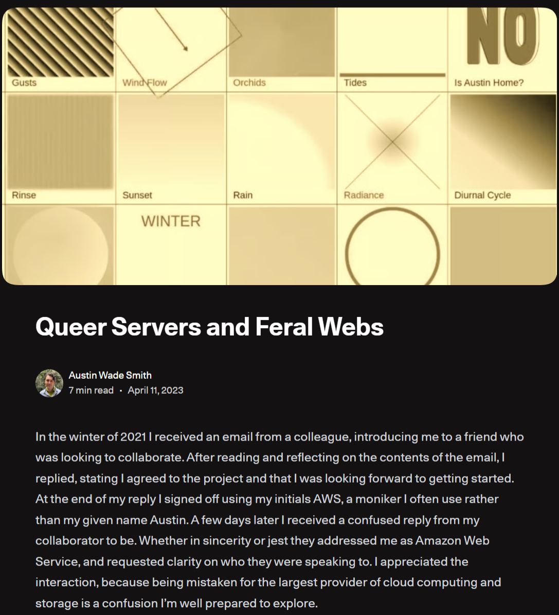 Feral Web project